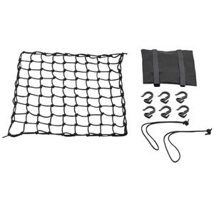 Pružná zavazadlová síť na motorku s plastovými háčky Daytona 40 x 40 cm černá