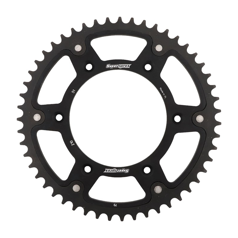 Řetězová rozeta SUPERSPROX STEALTH černý 51 zubů, 520
