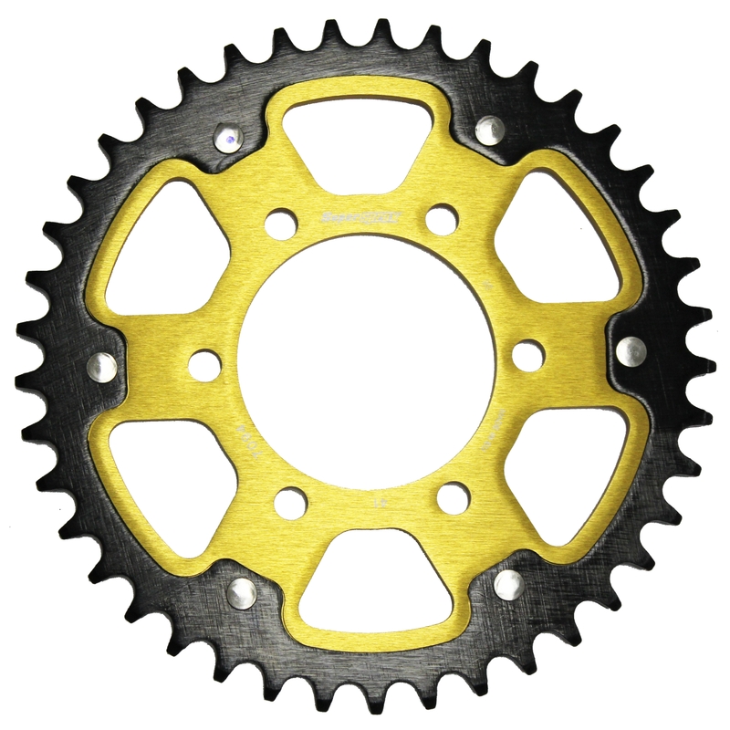 Řetězová rozeta SUPERSPROX STEALTH zlatá 41 zubů, 520