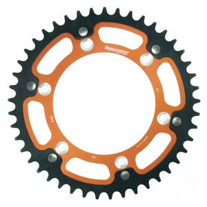 Řetězová rozeta SUPERSPROX STEALTH RST-990:45-ORG oranžová 45 zubů, 520