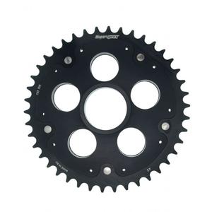 Rozeta SUPERSPROX STEALTH with alloy disc RSA-733_525:42-BLK Lesklá černá 42 zubů, 525