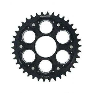 Rear sprocket STEALTH with alloy disc SUPERSPROX RSA-737_525:38-BLK černá 38 zubů, 520