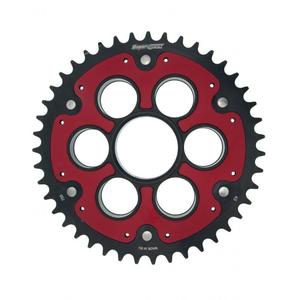 Rear sprocket STEALTH with alloy disc SUPERSPROX RSA-755:43-RED červená 43 zubů, 520