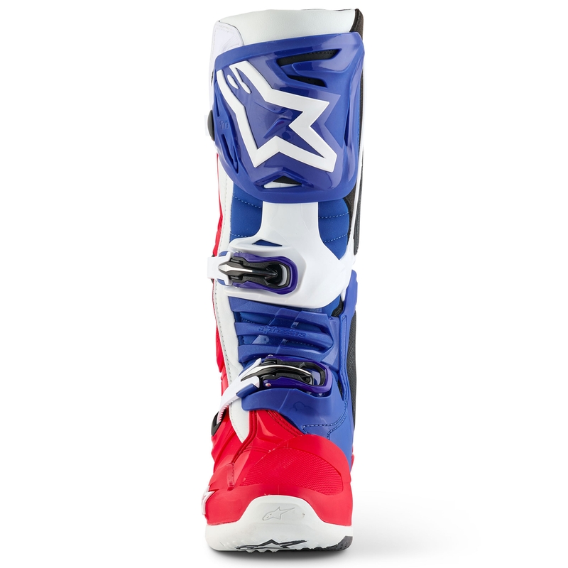 Boty na motorku Alpinestars Tech 10 limitovaná edice FORTITUDE bílo-modro-červené