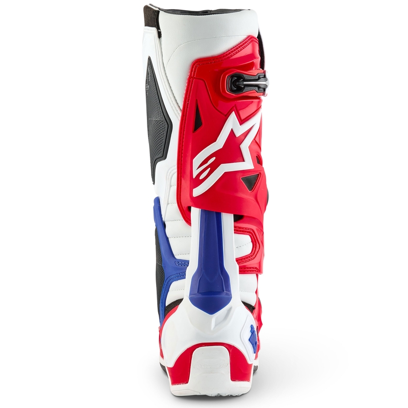Boty na motorku Alpinestars Tech 10 limitovaná edice FORTITUDE bílo-modro-červené
