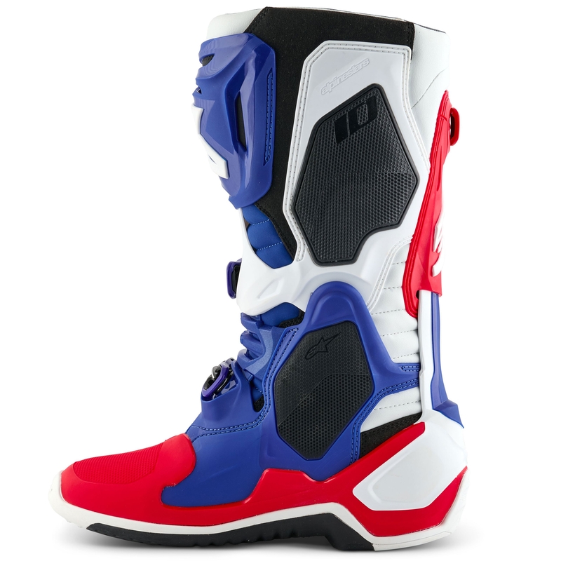 Boty na motorku Alpinestars Tech 10 limitovaná edice FORTITUDE bílo-modro-červené