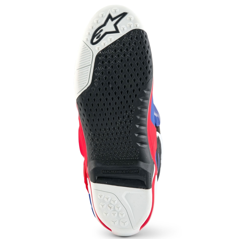 Boty na motorku Alpinestars Tech 10 limitovaná edice FORTITUDE bílo-modro-červené