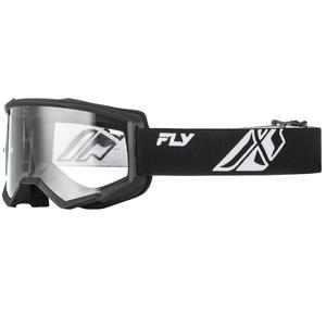 Dětské motokrosové brýle FLY Racing Focus černo-bílé s čirým plexi