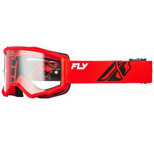 Dětské motokrosové brýle FLY Racing Focus červeno-černé s čirým plexi