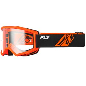 Dětské motokrosové brýle FLY Racing Focus černo-oranžové II s čirým plexi