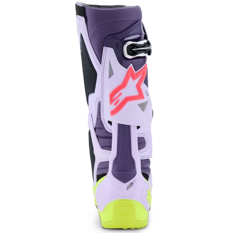 Boty na motorku Alpinestars Tech 10 Supervented fialovo-fluo žluto-růžové