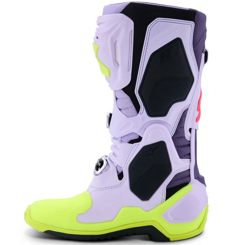 Boty na motorku Alpinestars Tech 10 Supervented fialovo-fluo žluto-růžové