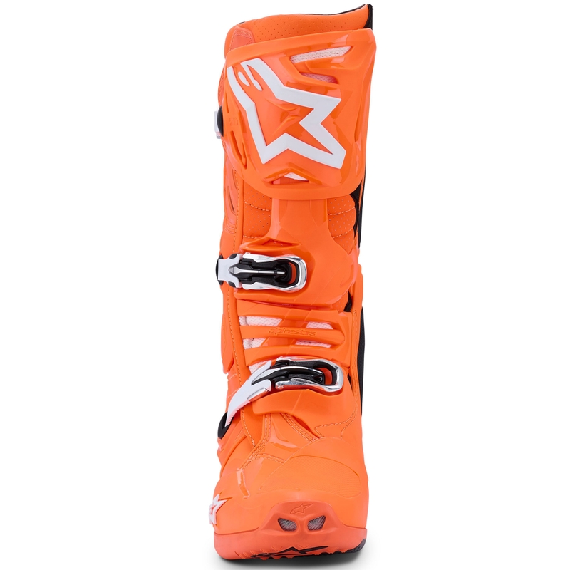Boty na motorku Alpinestars Tech 10 Supervented fluo oranžovo-černo-bílé