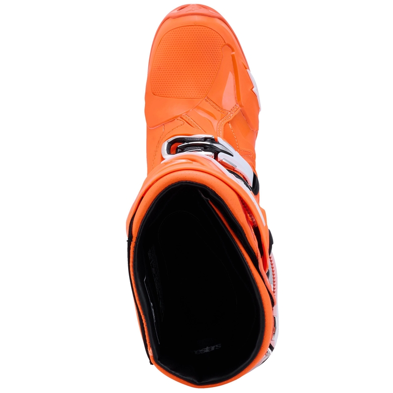 Boty na motorku Alpinestars Tech 10 Supervented fluo oranžovo-černo-bílé