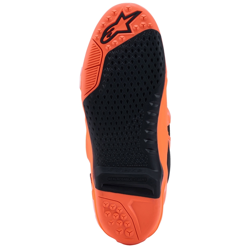 Boty na motorku Alpinestars Tech 10 Supervented fluo oranžovo-černo-bílé