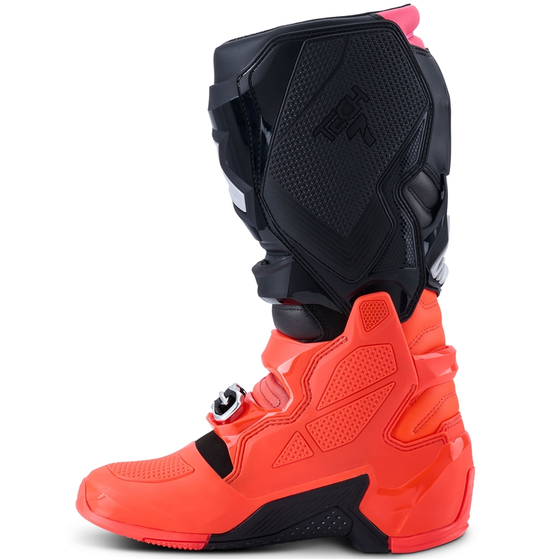 Boty na motorku Alpinestars Tech 7 černo-fluo červeno-fluo růžové