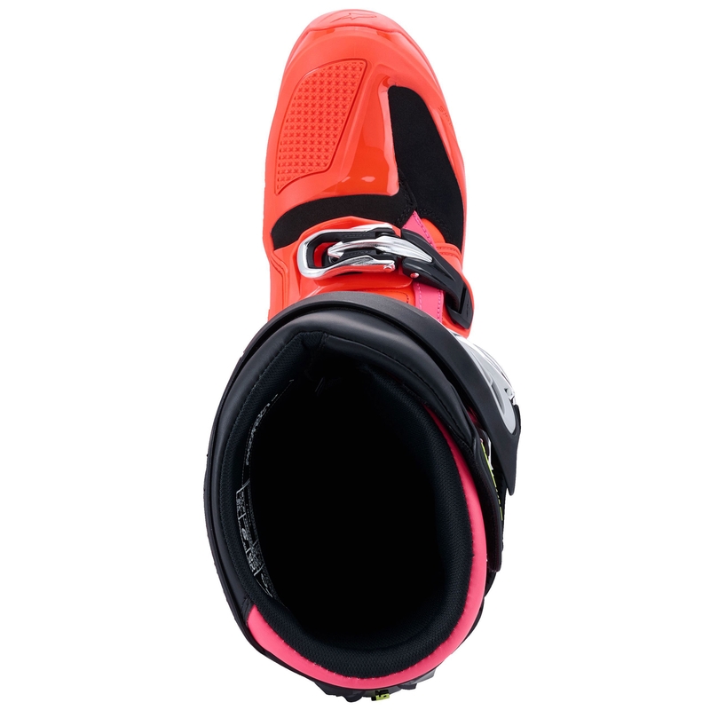 Boty na motorku Alpinestars Tech 7 černo-fluo červeno-fluo růžové