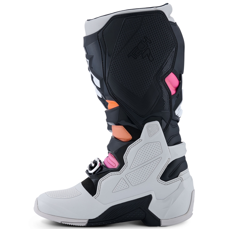 Boty na motorku Alpinestars Tech 7 černo-světle šedo-fluo oranžovo-gradient