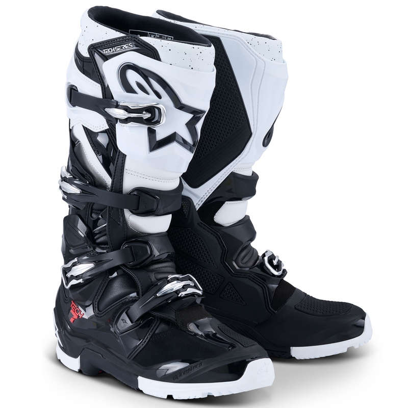 Boty na motorku Alpinestars Tech 7 Enduro černo-bílé