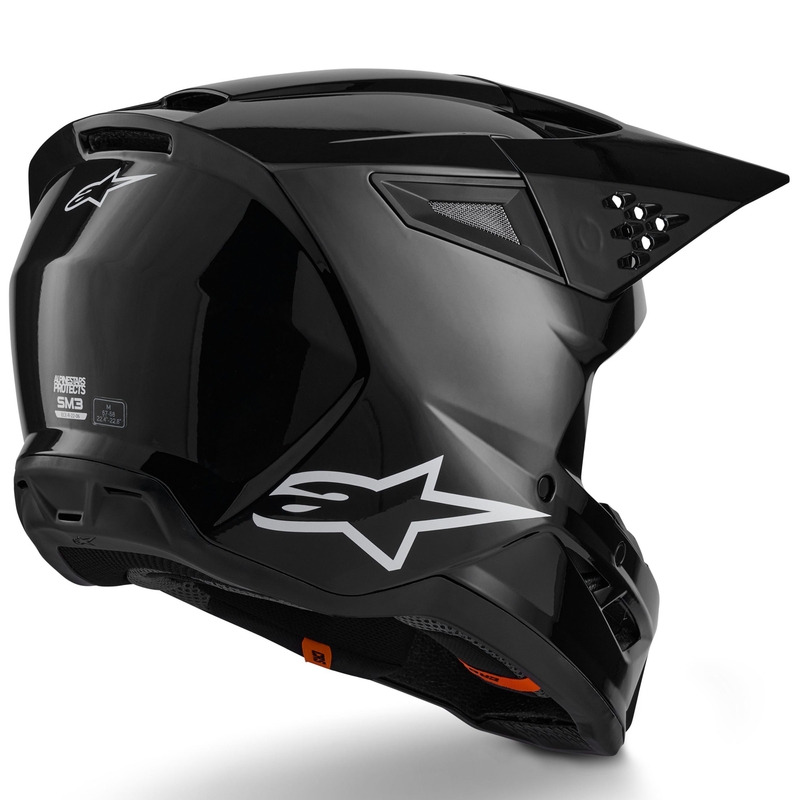 Motokrosová přilba Alpinestars S-M3 Solid černá