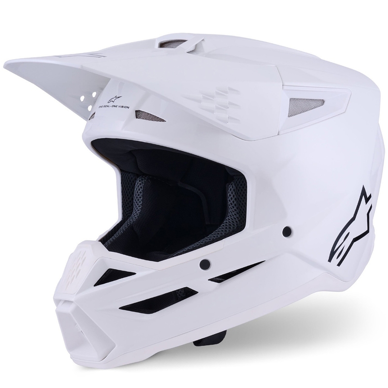 Motokrosová přilba Alpinestars S-M3 Solid bílá