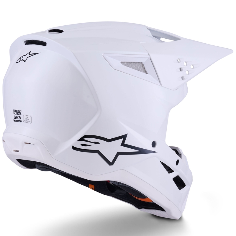 Motokrosová přilba Alpinestars S-M3 Solid bílá