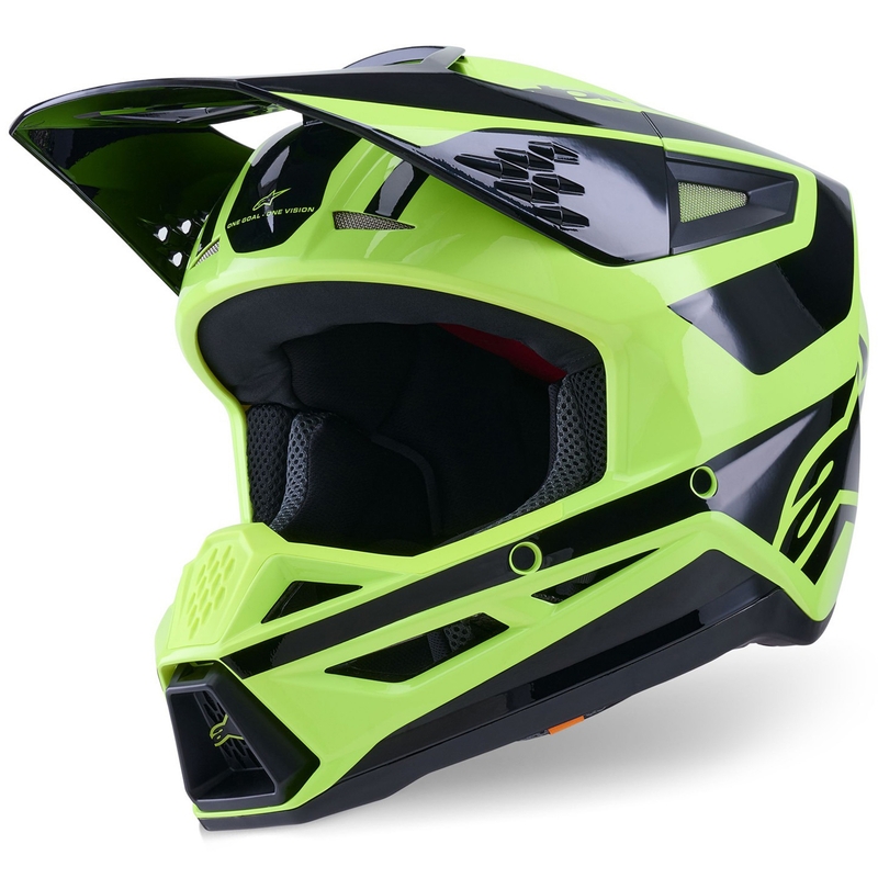 Motokrosová helma Alpinestars S-M3 Heat fluo žluto-černá