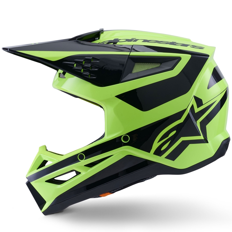 Motokrosová helma Alpinestars S-M3 Heat fluo žluto-černá