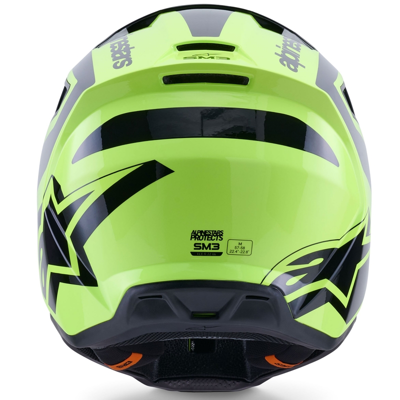 Motokrosová helma Alpinestars S-M3 Heat fluo žluto-černá