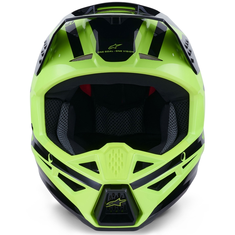 Motokrosová helma Alpinestars S-M3 Heat fluo žluto-černá