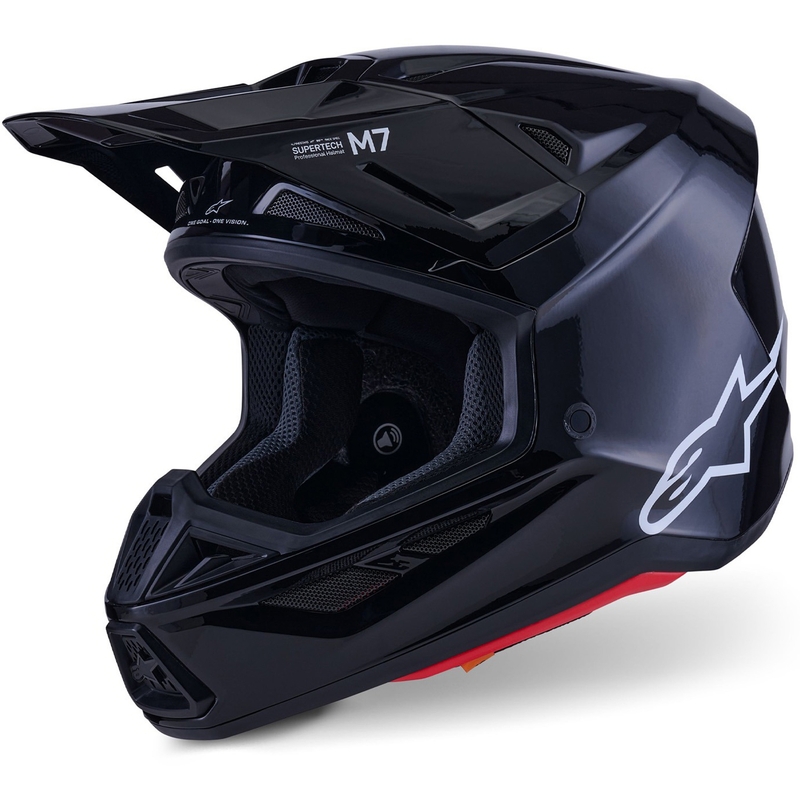 Motokrosová helma Alpinestars SM7 Solid černá