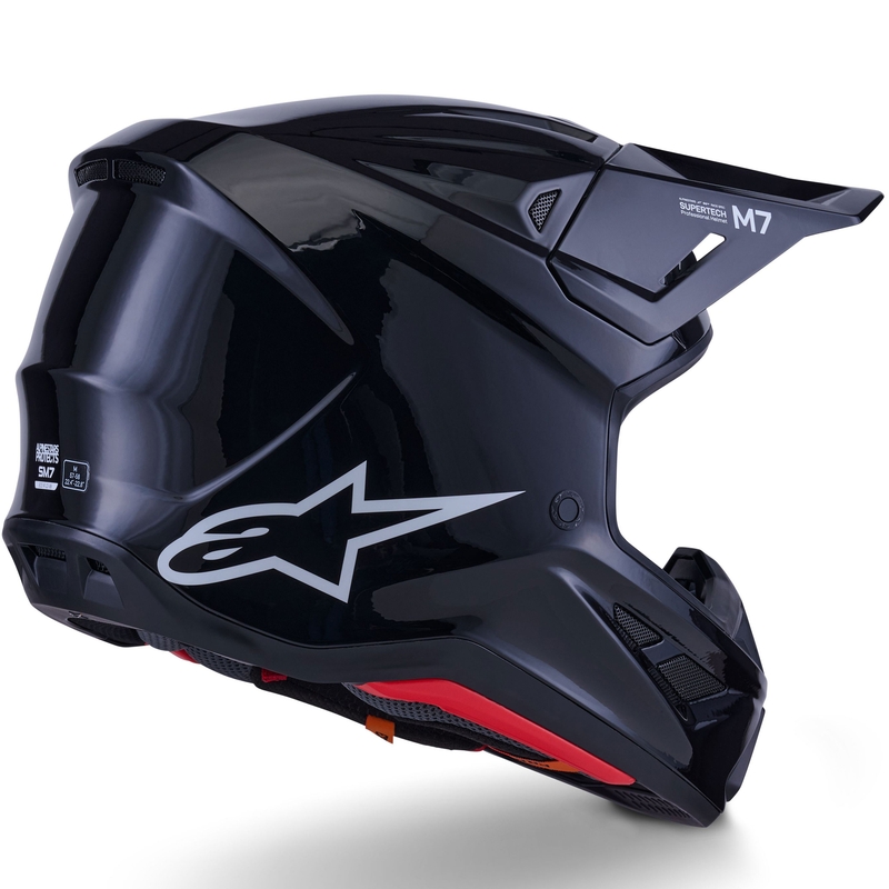 Motokrosová helma Alpinestars SM7 Solid černá