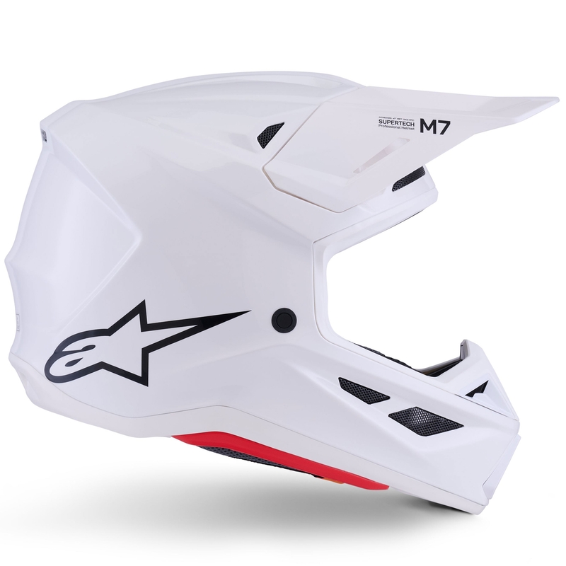 Motokrosová helma Alpinestars SM7 Solid bílá
