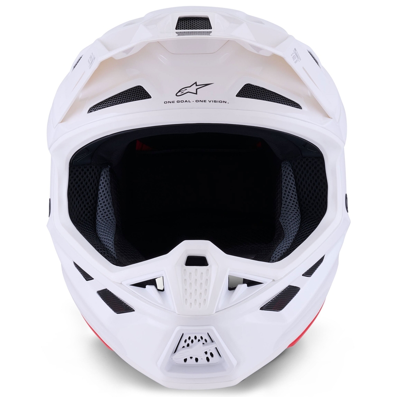 Motokrosová helma Alpinestars SM7 Solid bílá