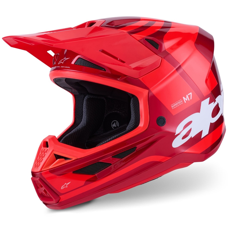 Motokrosová helma Alpinestars SM7 Core červená