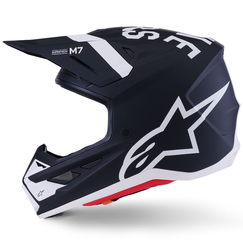 Motokrosová helma Alpinestars SM7 Dasher matná černo-bílá