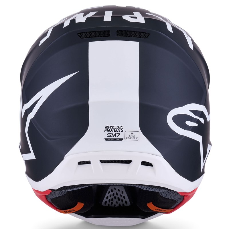 Motokrosová helma Alpinestars SM7 Dasher matná černo-bílá