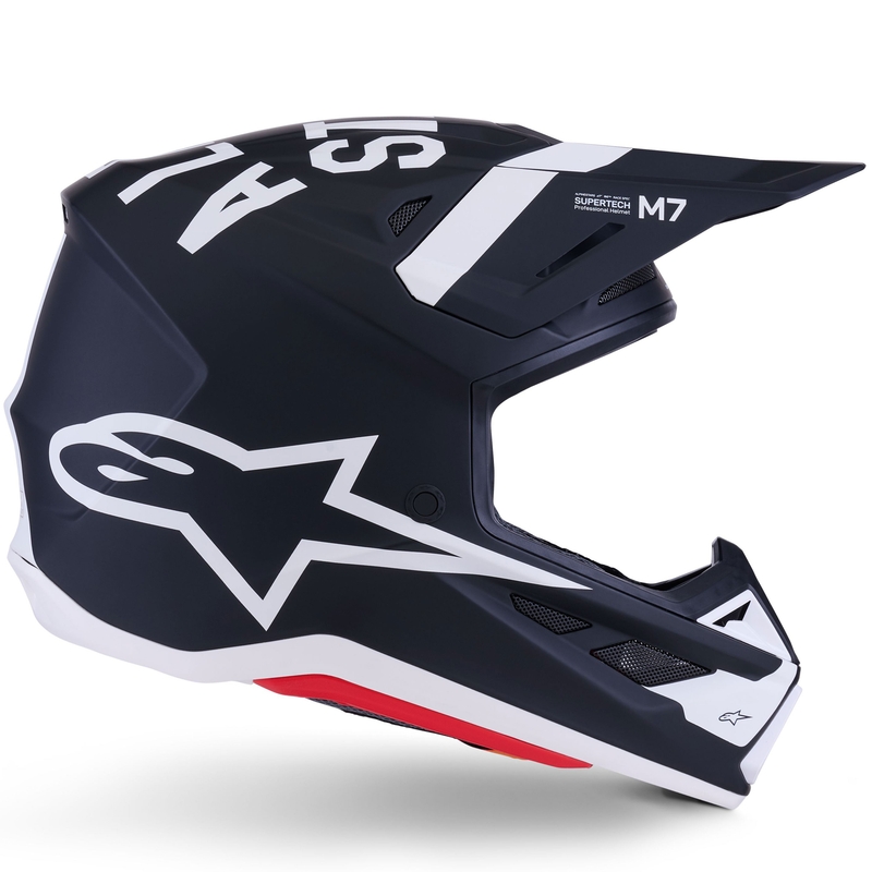 Motokrosová helma Alpinestars SM7 Dasher matná černo-bílá