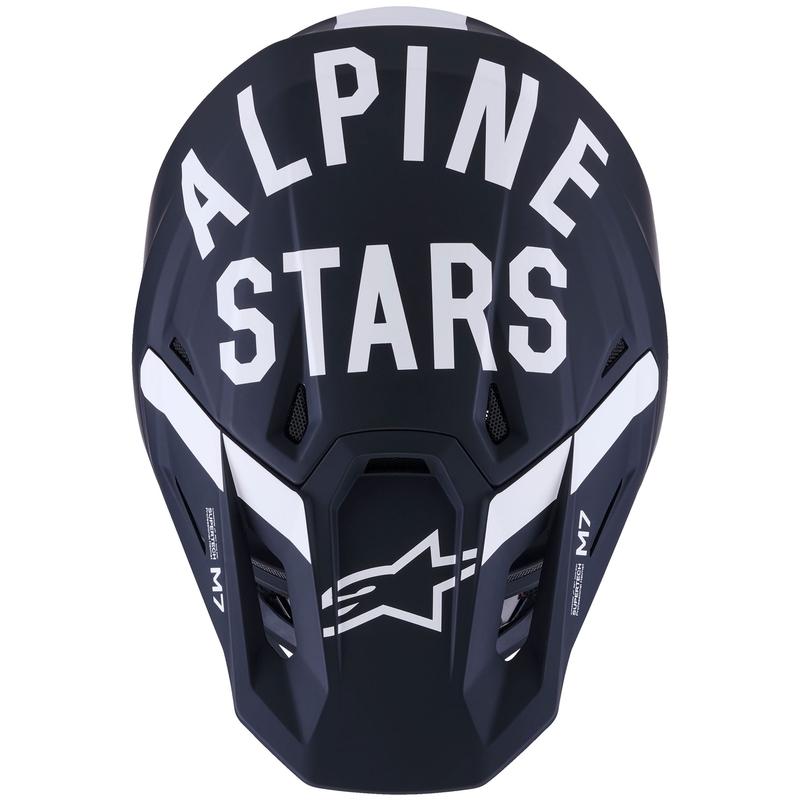 Motokrosová helma Alpinestars SM7 Dasher matná černo-bílá