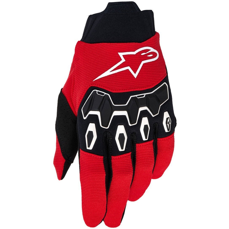 Motokrosové rukavice Alpinestars Full Bore V2 červeno-černo-bílé