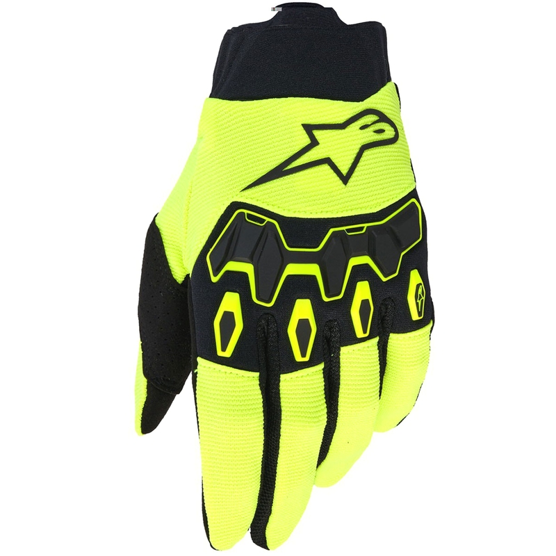 Motokrosové rukavice Alpinestars Full Bore V2 fluo žluto-černé
