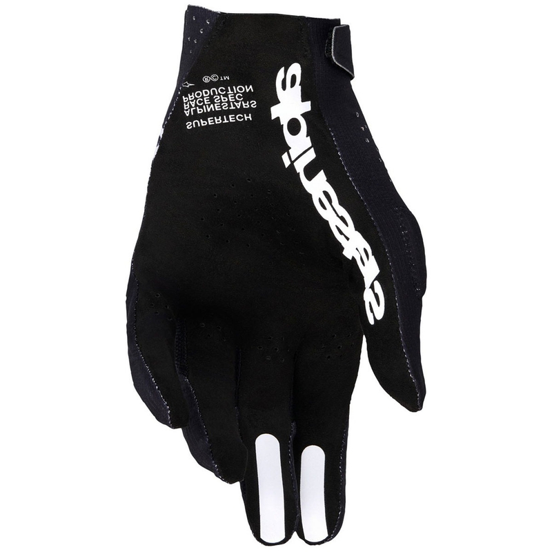 Motokrosové rukavice Alpinestars Supertech MX černo-bílé