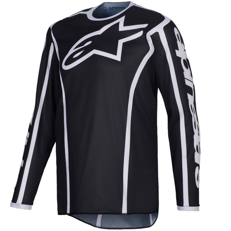 Motokrosový dres Alpinestars Fluid Apex černo-šedý