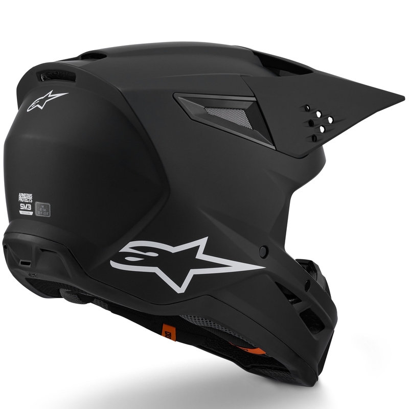 Motokrosová helma Alpinestars S-M3 Solid matná černá