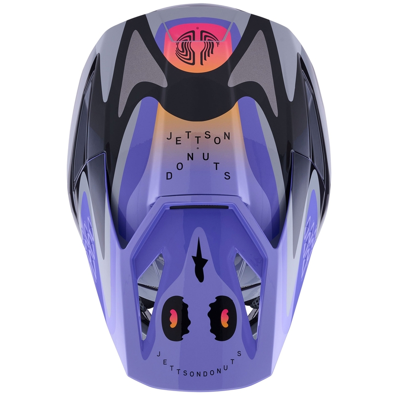 Dětská motokrosová helma Alpinestars S-M3 edice JETT LAWRENCE šedo-fialovo-černá