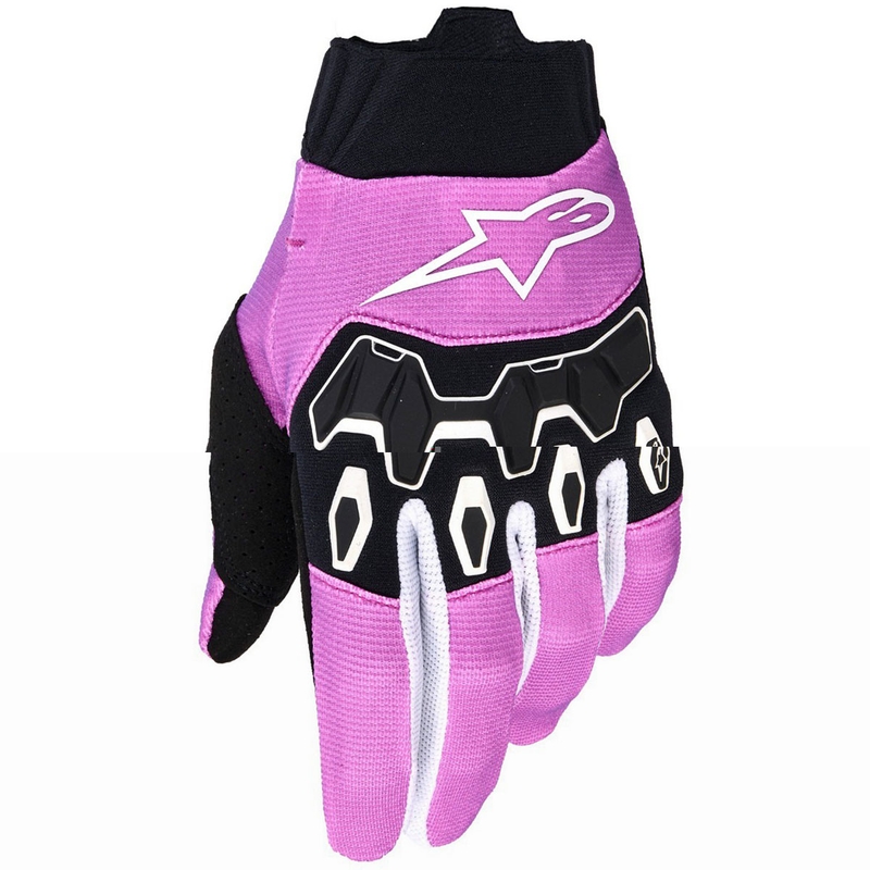 Dámské motokrosové rukavice Alpinestars Stella Full Bore V2 bílo-fluo růžovo-černé