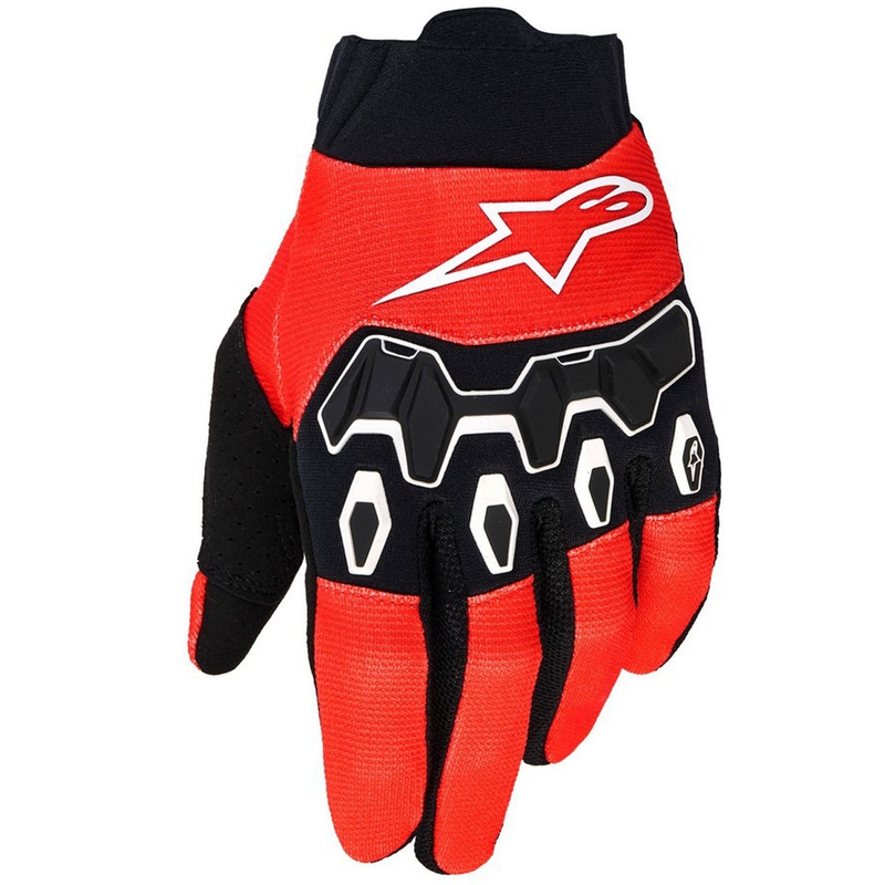 Dětské motokrosové rukavice Alpinestars Full Bore V2 Youth/Kids červeno černo-bílé