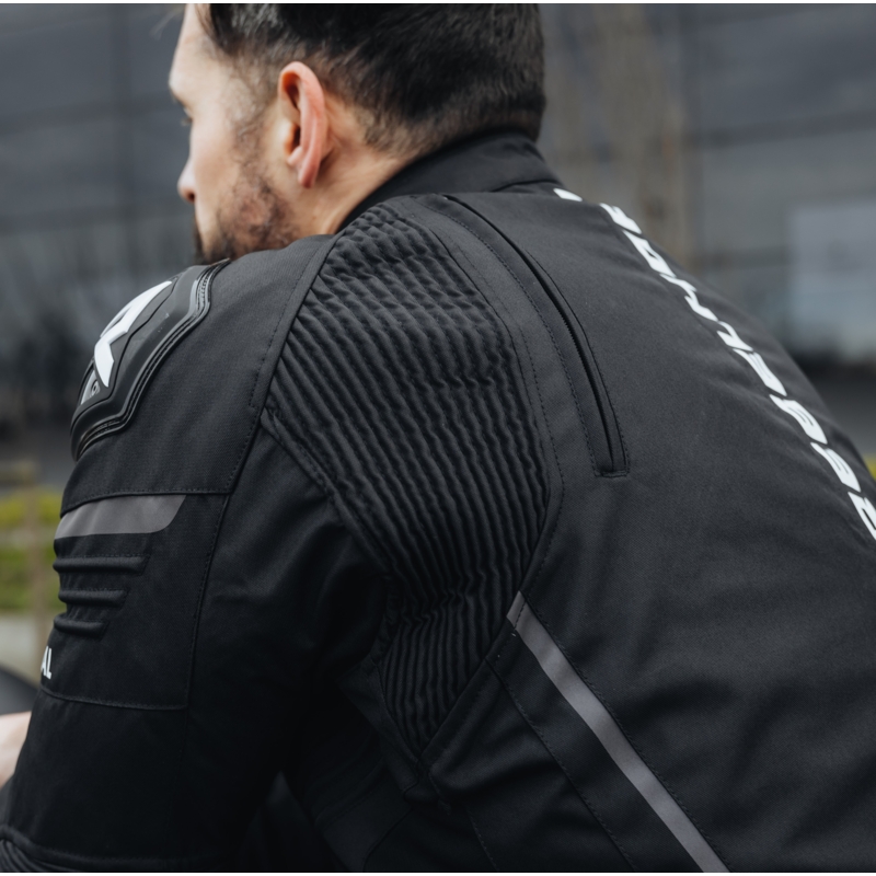 Bunda na motorku Rebelhorn Vandal černo-bílá