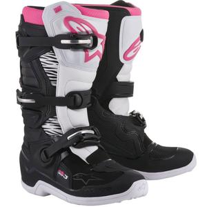 Dámské boty na motorku Alpinestars Stella Tech 3 černo-bílo-růžové