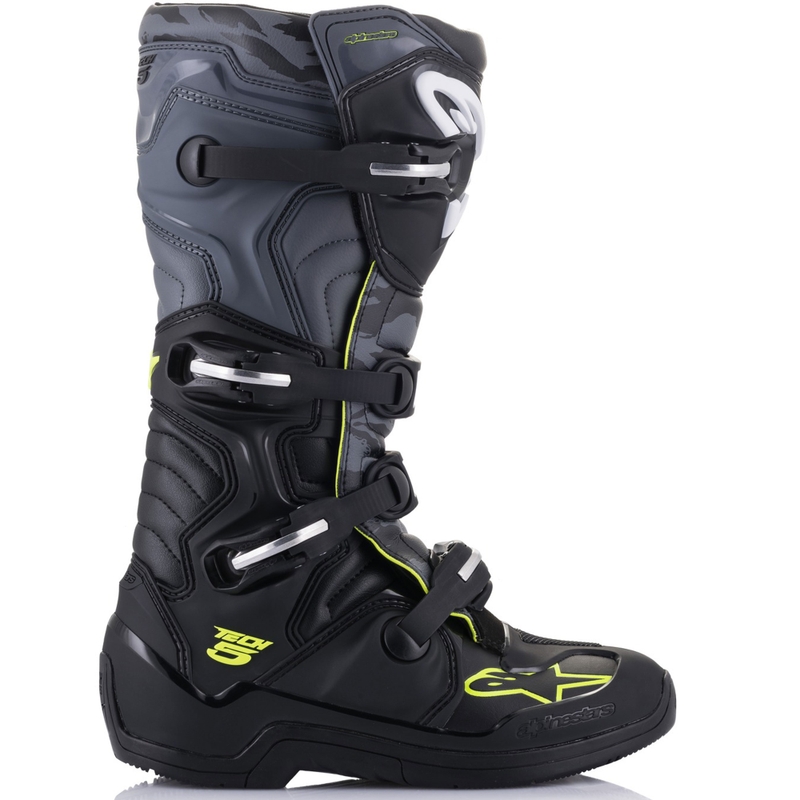 Boty na motorku Alpinestars TECH 5 černo-šedo-fluo žluté